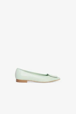 Ballerines pointues en cuir