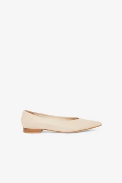 Ballerines pointues en cuir