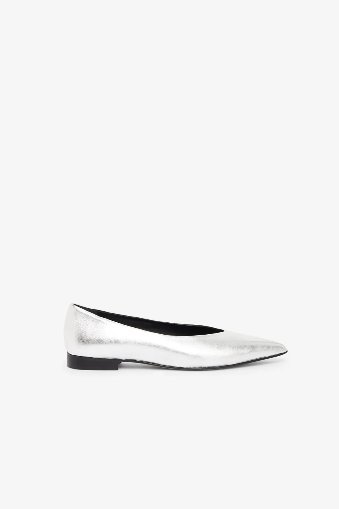Ballerines pointues en cuir