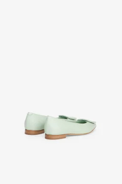 Ballerines pointues en cuir