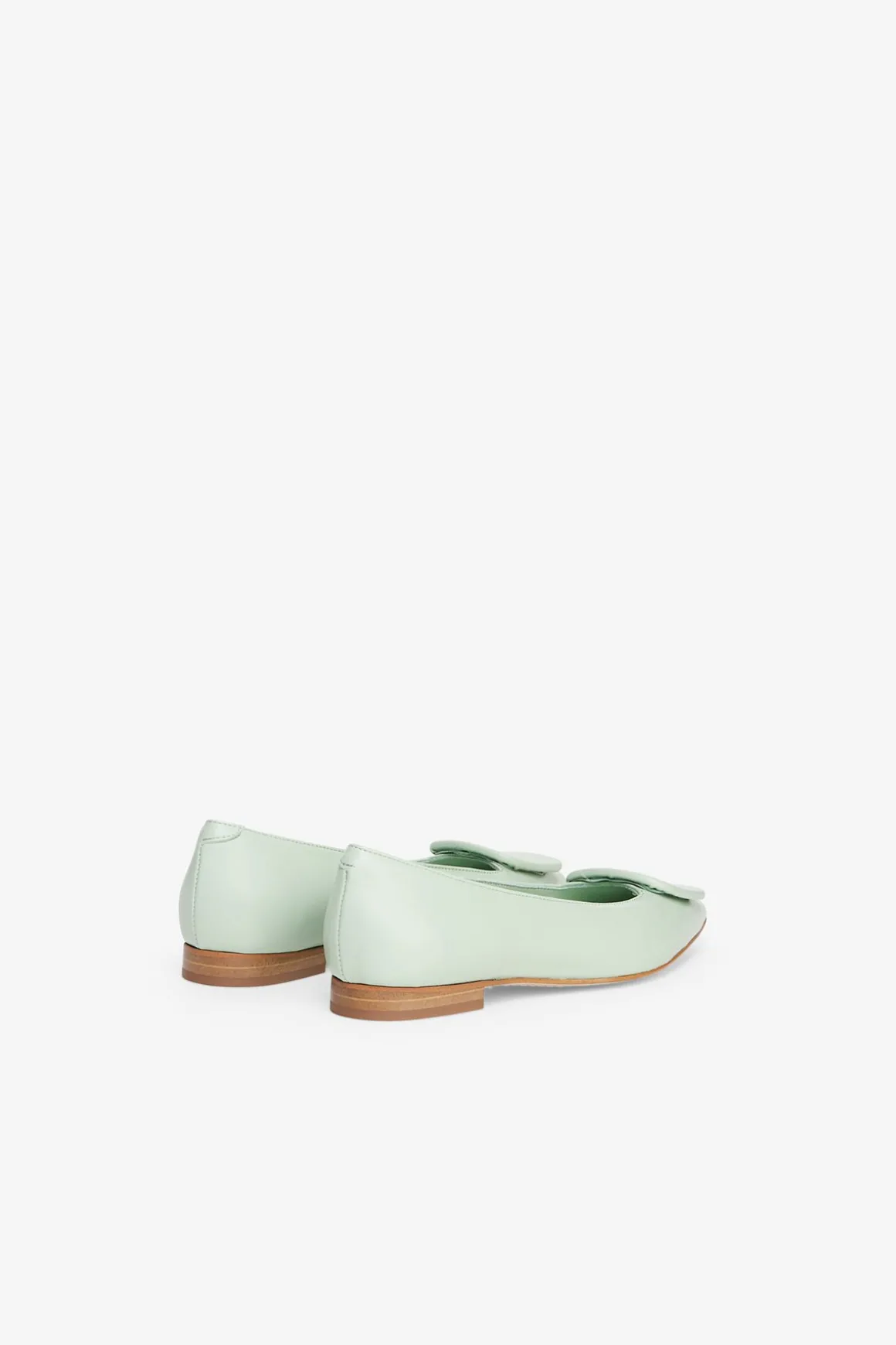Ballerines pointues en cuir