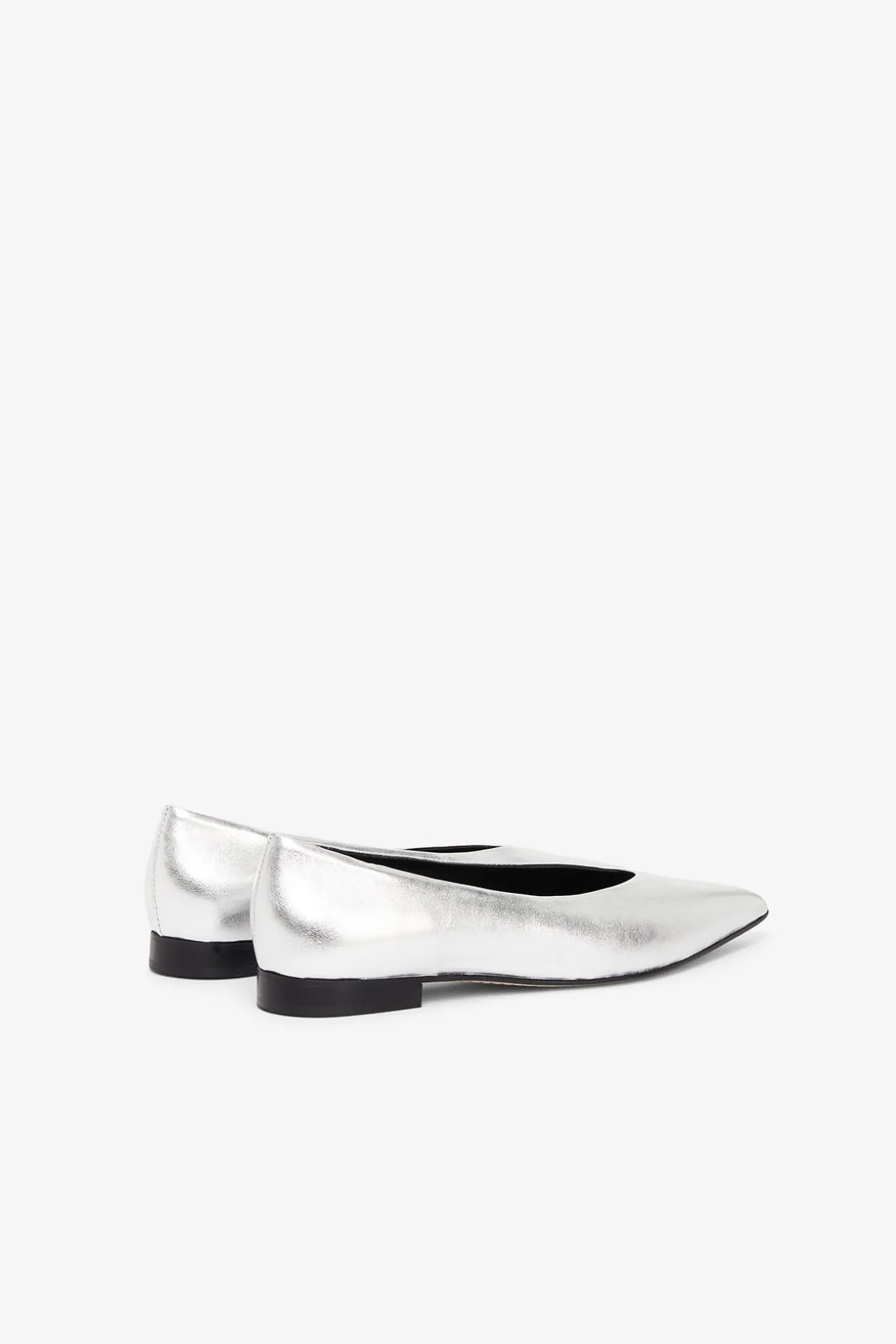 Ballerines pointues en cuir