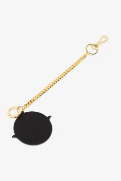 Berloque miroir en cuir