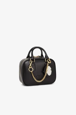 Berloque miroir en cuir