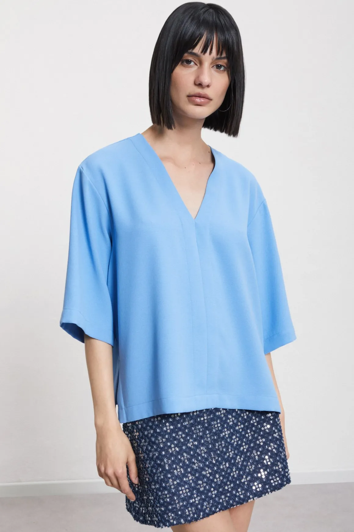 Blouse couleur unie
