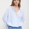 Blouse en coton avec capuche