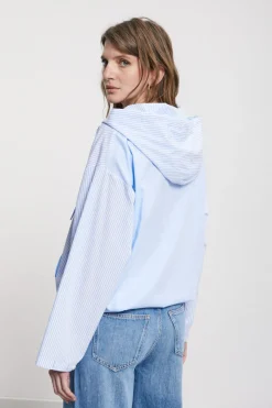 Blouse en coton avec capuche