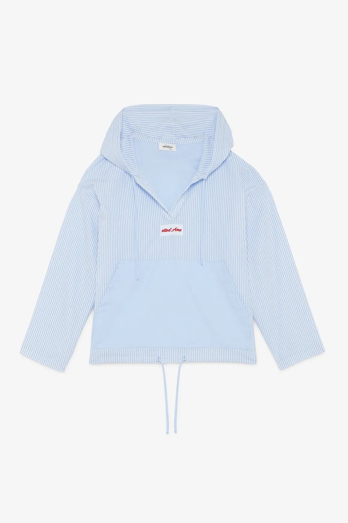 Blouse en coton avec capuche
