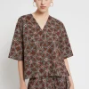 Blouse en coton imprimé