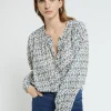 Blouse en coton imprimé