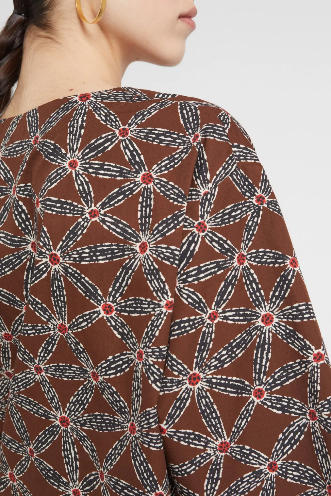 Blouse en coton imprimé