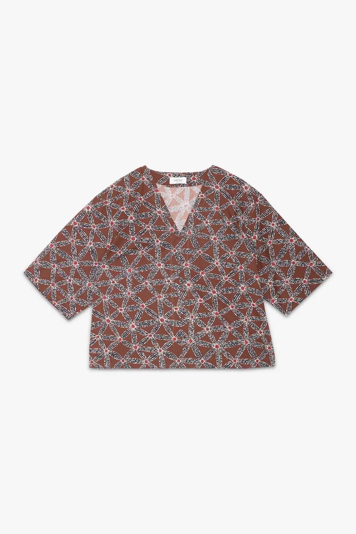 Blouse en coton imprimé