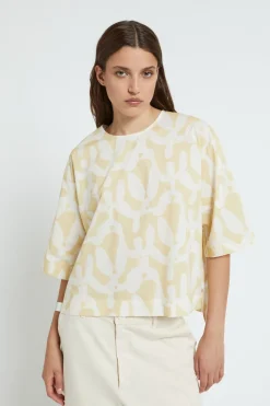 Blouse en popeline imprimée