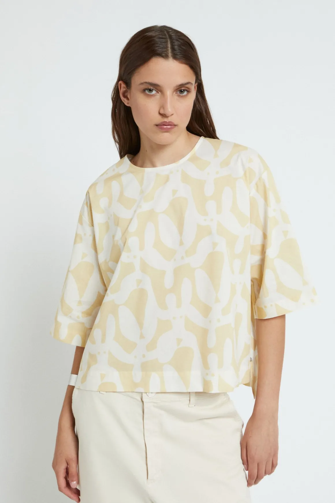 Blouse en popeline imprimée