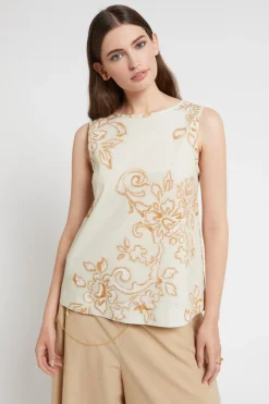 Blouse en popeline imprimée