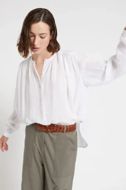 Blouse en ramie