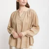 Blouse en ramie