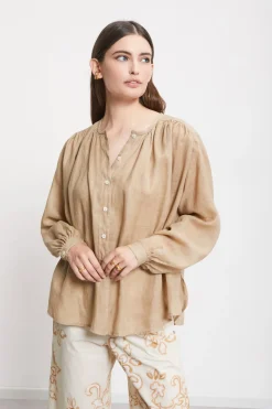 Blouse en ramie