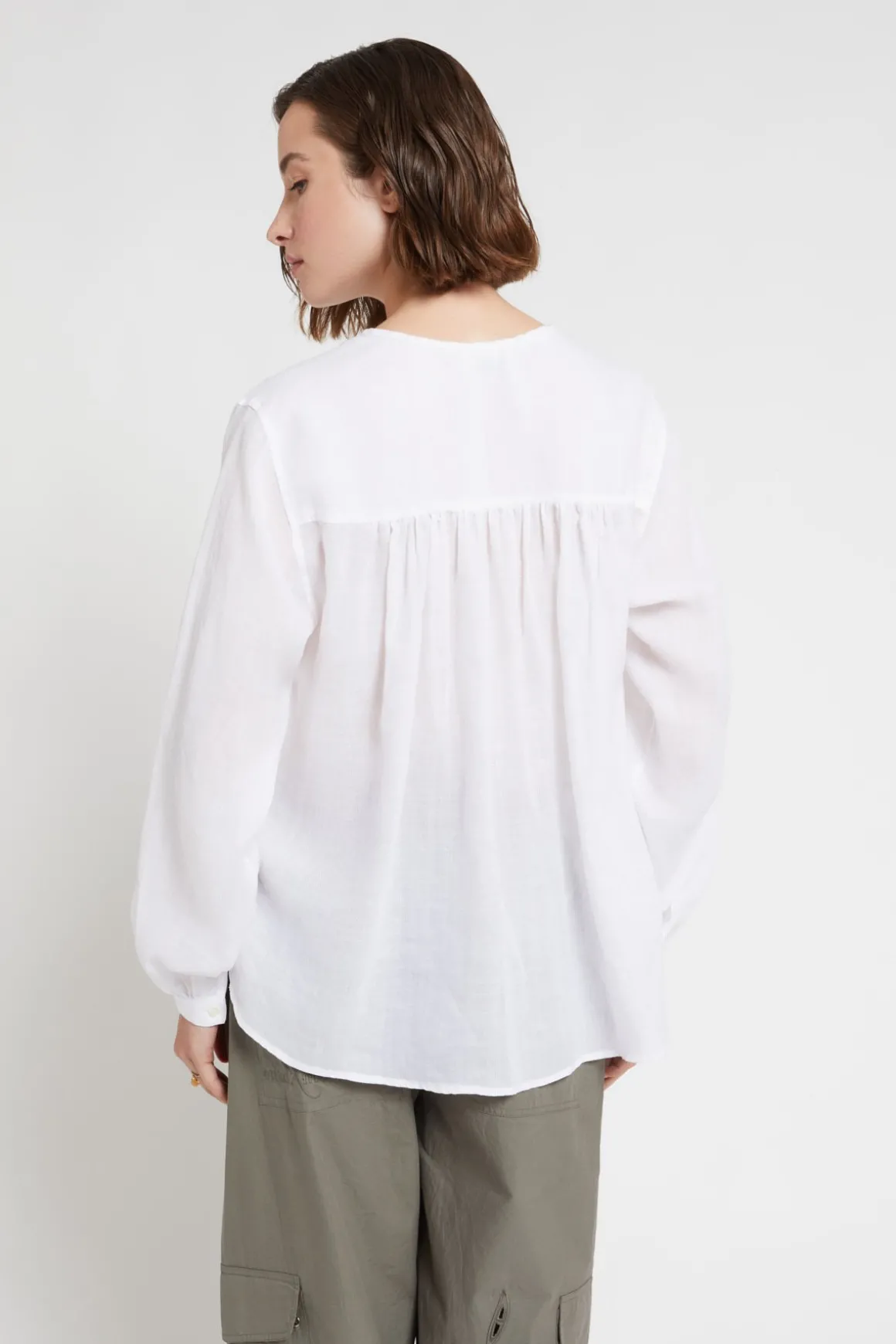 Blouse en ramie