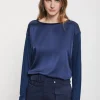 Blouse en soie et viscose