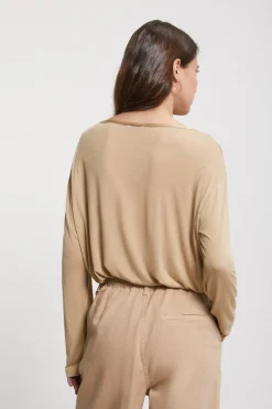 Blouse en soie et viscose