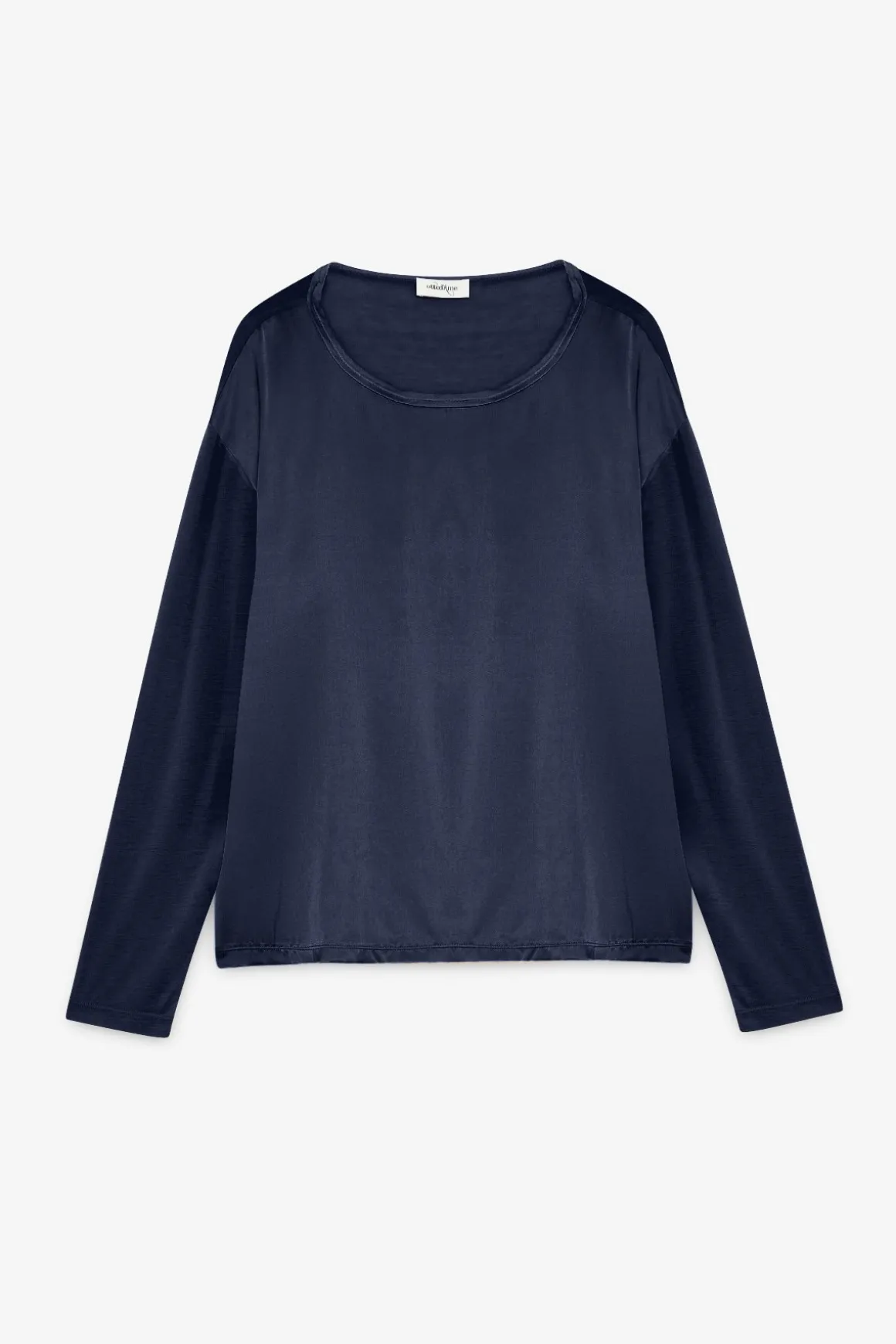 Blouse en soie et viscose