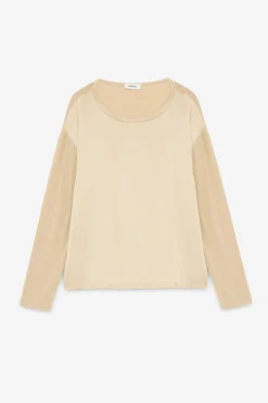 Blouse en soie et viscose