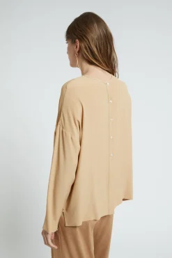 Blouse en soie mélangée