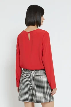 Blouse en soie mélangée