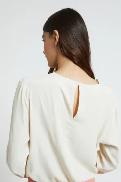 Blouse en soie mélangée