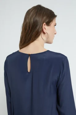 Blouse en soie mélangée