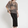 Blouse en tulle avec broderie