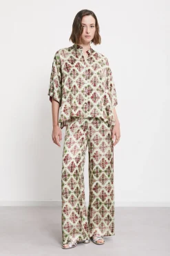Blouse en viscose imprimée