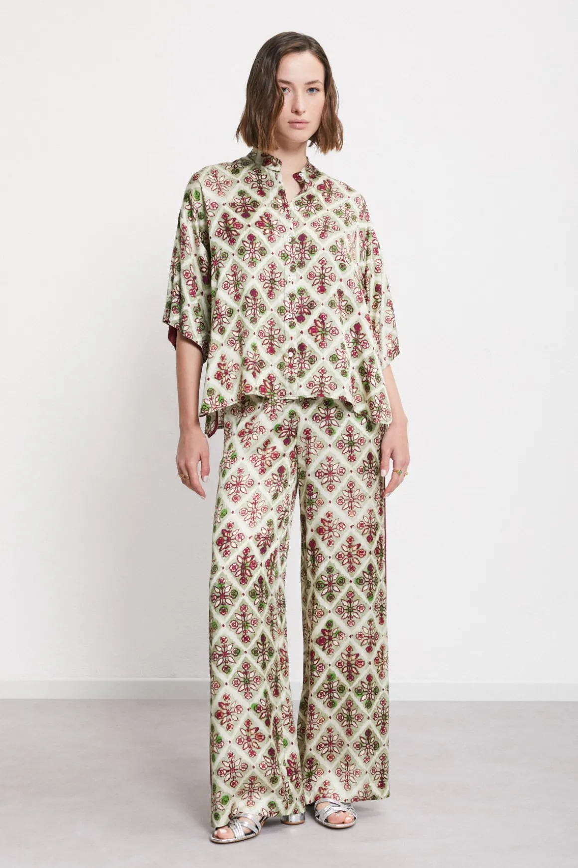 Blouse en viscose imprimée