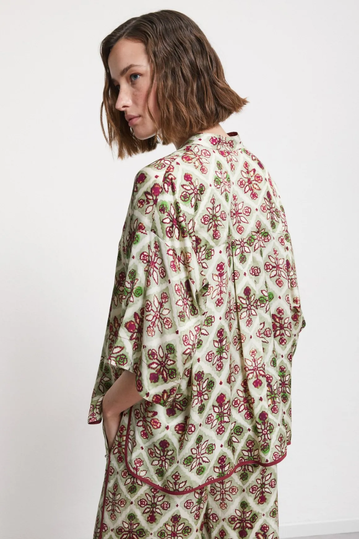 Blouse en viscose imprimée