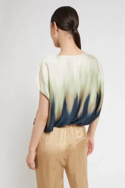 Blouse en viscose imprimée