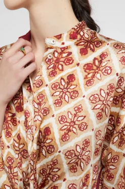 Blouse en viscose imprimée
