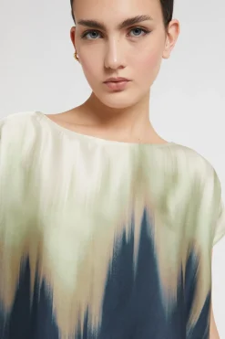 Blouse en viscose imprimée