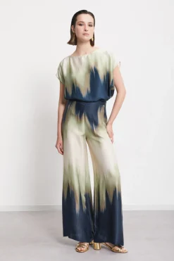 Blouse en viscose imprimée