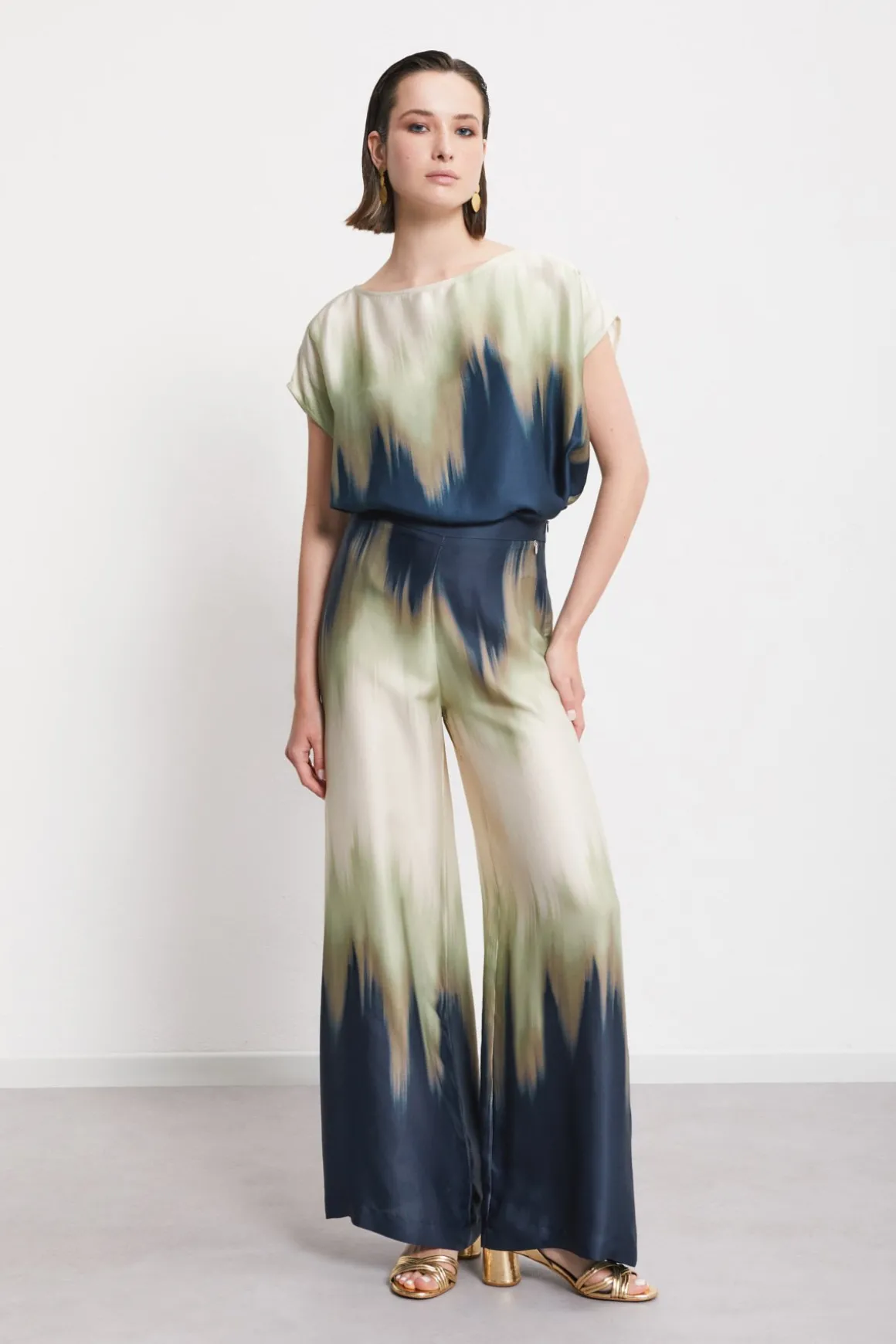 Blouse en viscose imprimée