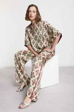 Blouse en viscose imprimée