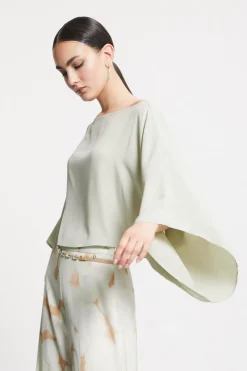 Blouse fluide avec amples manches