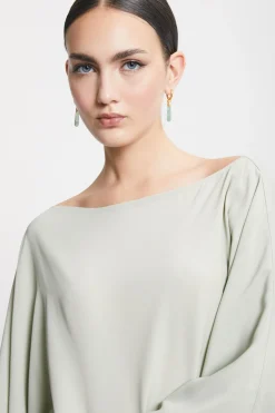 Blouse fluide avec amples manches