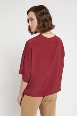 Blouse fluide avec encolure en V