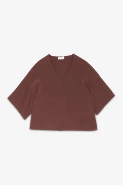 Blouse fluide avec encolure en V