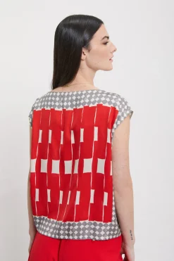 Blouse sans manches en viscose