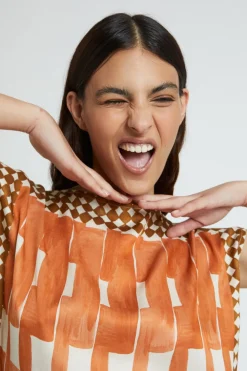 Blouse sans manches en viscose