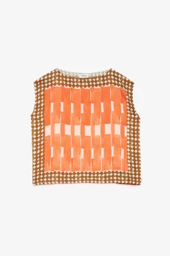 Blouse sans manches en viscose