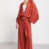 Cardigan en lin effet satin