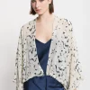 Cardigan en viscose avec lacet coulissant